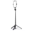 Wozinsky selfiestick WC1Y30S telescoopstatief 1,3m met telefoonhouder - zwart