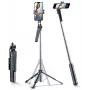 Selfiestick Wozinsky WC1Y70S telescoopstatief 1,7 m met telefoonhouder - zwart