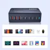 Wozinsky 240W GaN QC3 laadstation - zwart