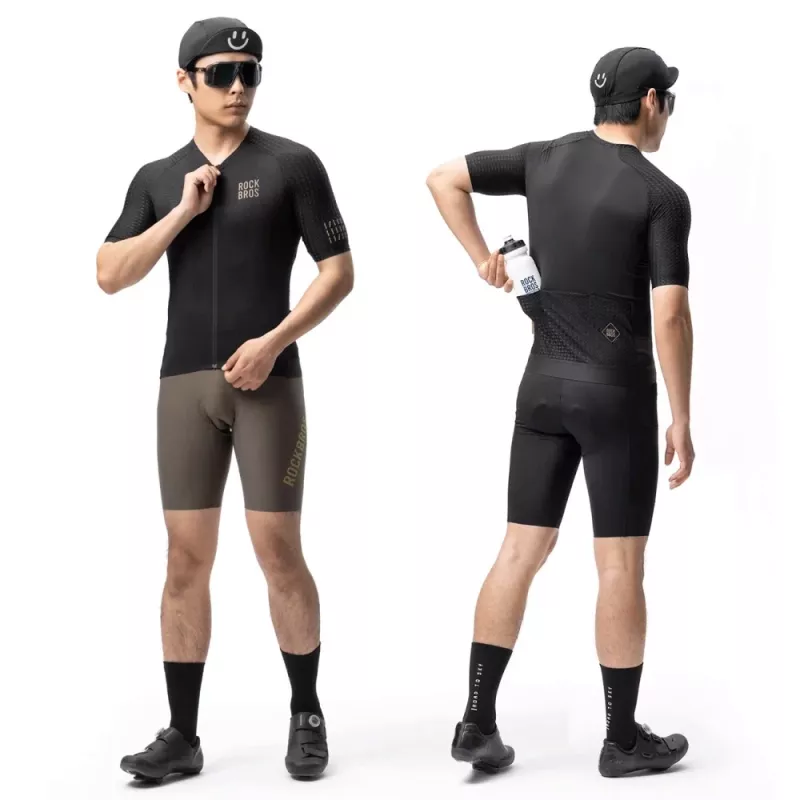 ROCKBROS YDDX011 Diamond korte mouwen fietsshirt XXS zwart