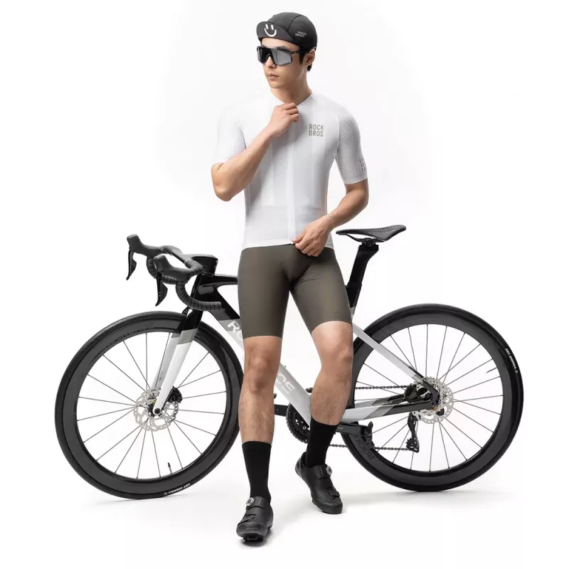ROCKBROS YDDX011 Diamond korte mouwen fietsshirt XXS wit