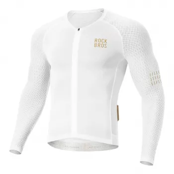 ROCKBROS Diamond YDCX008 lange mouwen fietsshirt maat L wit