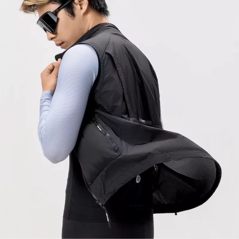 ROCKBROS winddicht vest YDMJ003 lente/herfst XS zwart