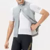 ROCKBROS winddichte fietsvest YDMJ003 lente/herfst maat L - wit-grijs