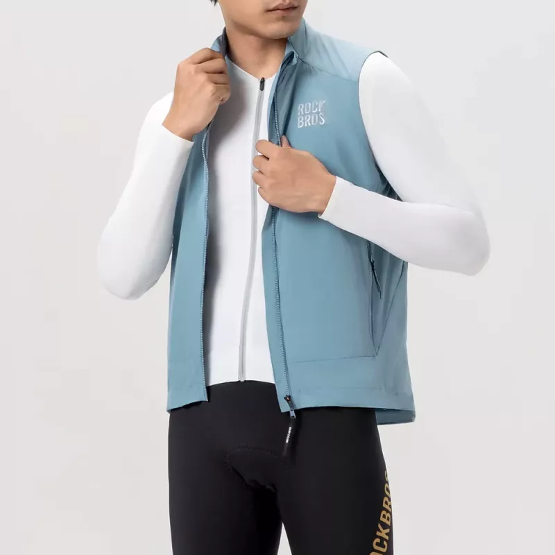 ROCKBROS YDMJ003 winddichte fietsvest lente/herfst maat L blauw