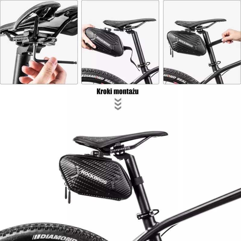 ROCKBROS B59 zadeltas 1,5L - zwart