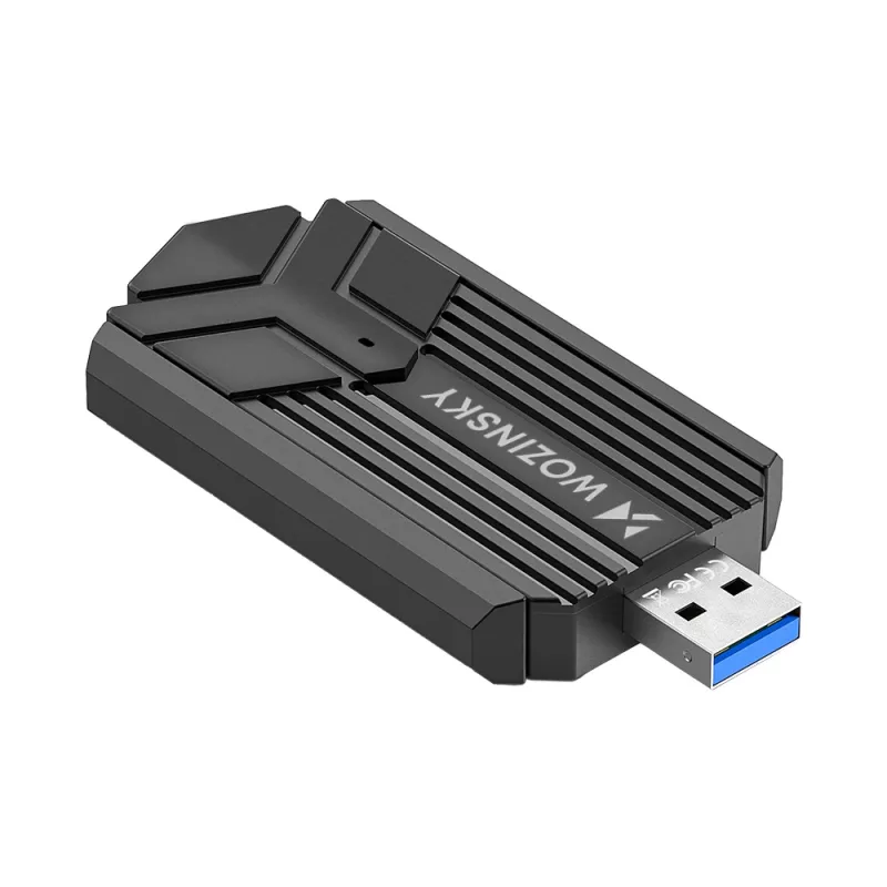 Wozinsky WAX-1800 dual-band draadloze USB 3.0 WiFi 6 adapter - zwart