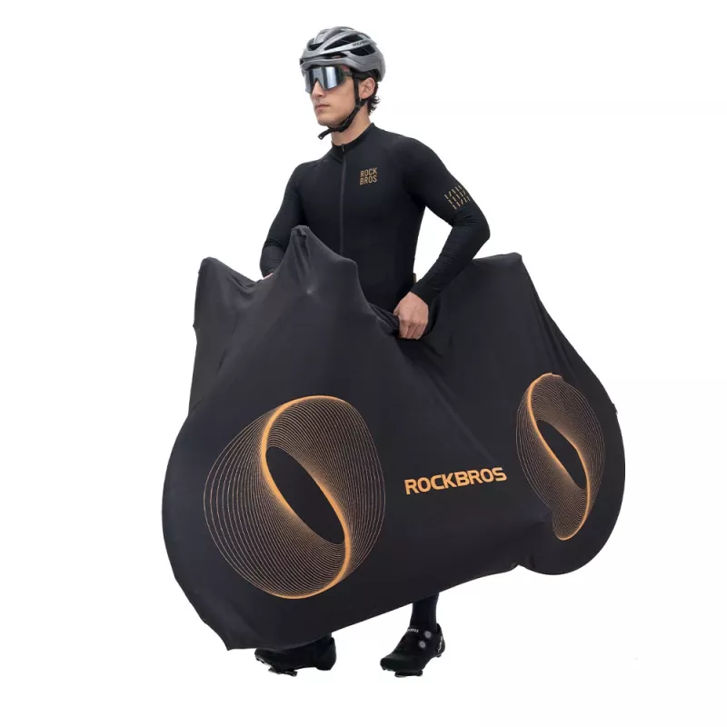 Rockbros D97 elastische fietshoes voor 24-29 inch en 700C fietsen, zwart