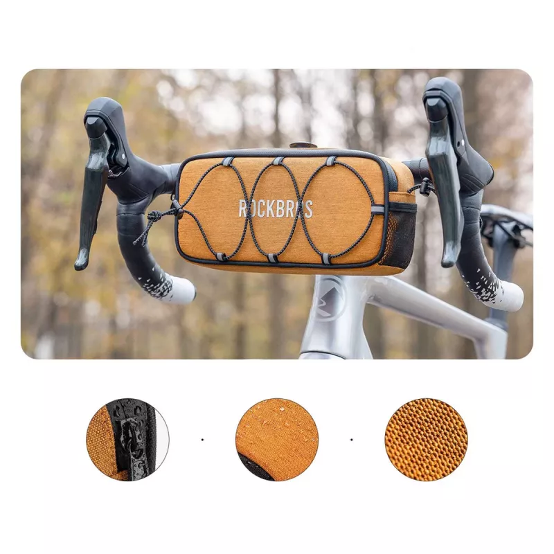 Rockbros TL001 ROAD TO SKY waterdichte stuurtaa 1,9L – oranje