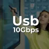 Claroc USB-C 4K@60Hz 10 m actieve optische kabel