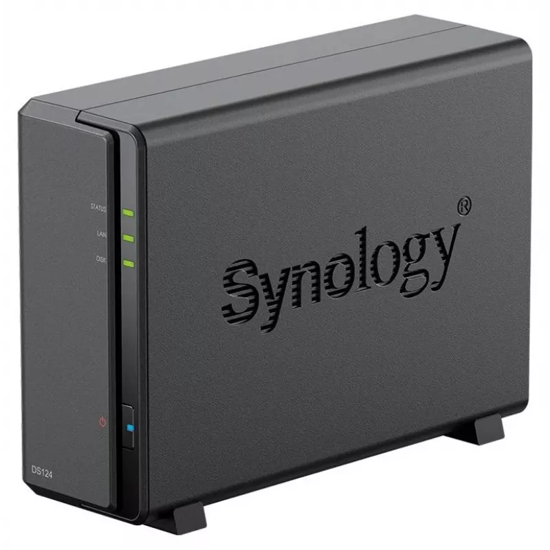 Synology DS124 + 1x HAT3310-12T (12TB) 1-bay NAS desktop