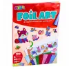 LEAN TOYS Creatieve folie-art DIY-kit om op te plakken met glansfolie - bloemendesign