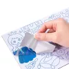 LEAN TOYS Creatieve folie-art DIY-kit om op te plakken met glansfolie - bloemendesign