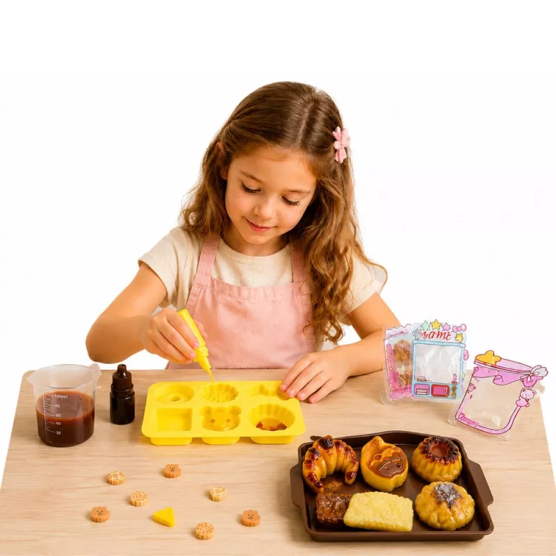 LEAN TOYS Creatieve kunststof set om squishy decoratieve bakkoekjes te maken DIY