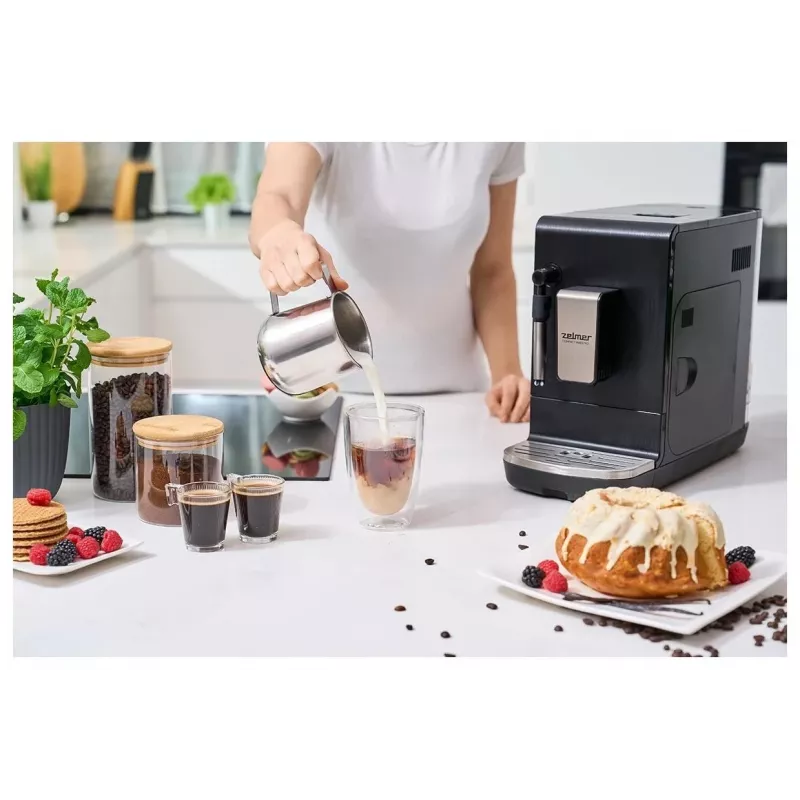 Zelmer Compact Maestro ZCM8110 espressomachine, zwart, 1050 W, 15 bar