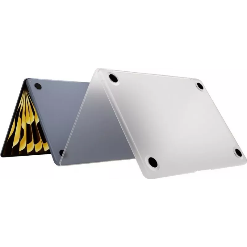 Next One SafeGuard MacBook Air 13 M2 / M3 transparante harde schaal in mistkleur