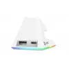 AQIRYS Zephyr draadloze gaming-muis, 2,4 GHz + Bluetooth, 26000 DPI, wit