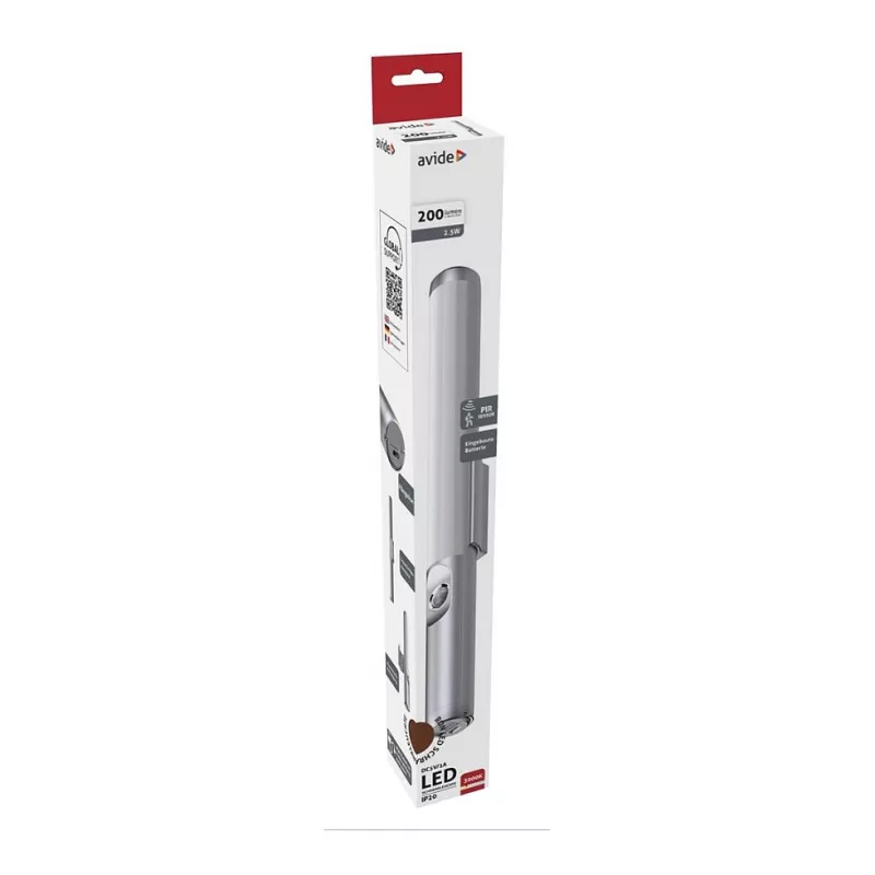 Avide LED Onderkastlamp met accu 2,5W bewegingssensor 3000K
