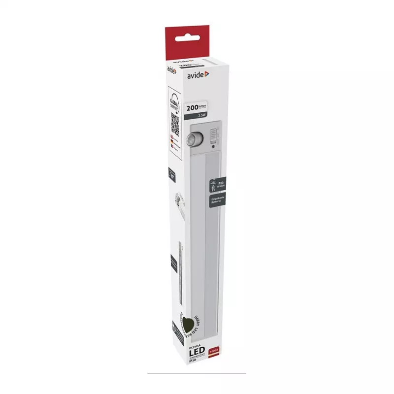 Avide LED Kastlamp met batterij 2,5W PIR-bewegingssensor