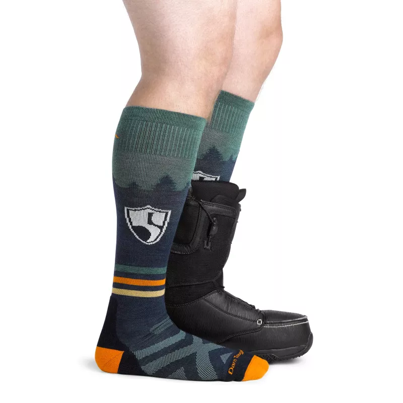 Darn Tough High Fives OTC Midweight with Cushion skisokken - Eclipse, maat M