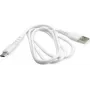 BIOND USB-A naar USB-C 1m wit kabel van gerecycled kunststof - laden & data