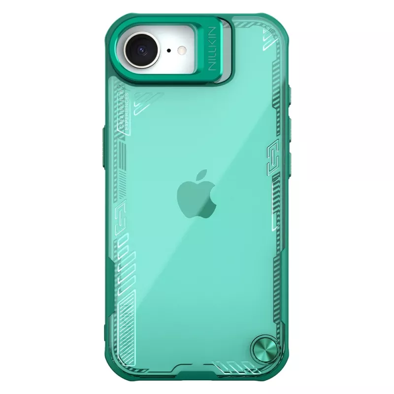 Nillkin Iceblade Prop hoesje met kickstand voor Apple iPhone 16e / 17e - groen
