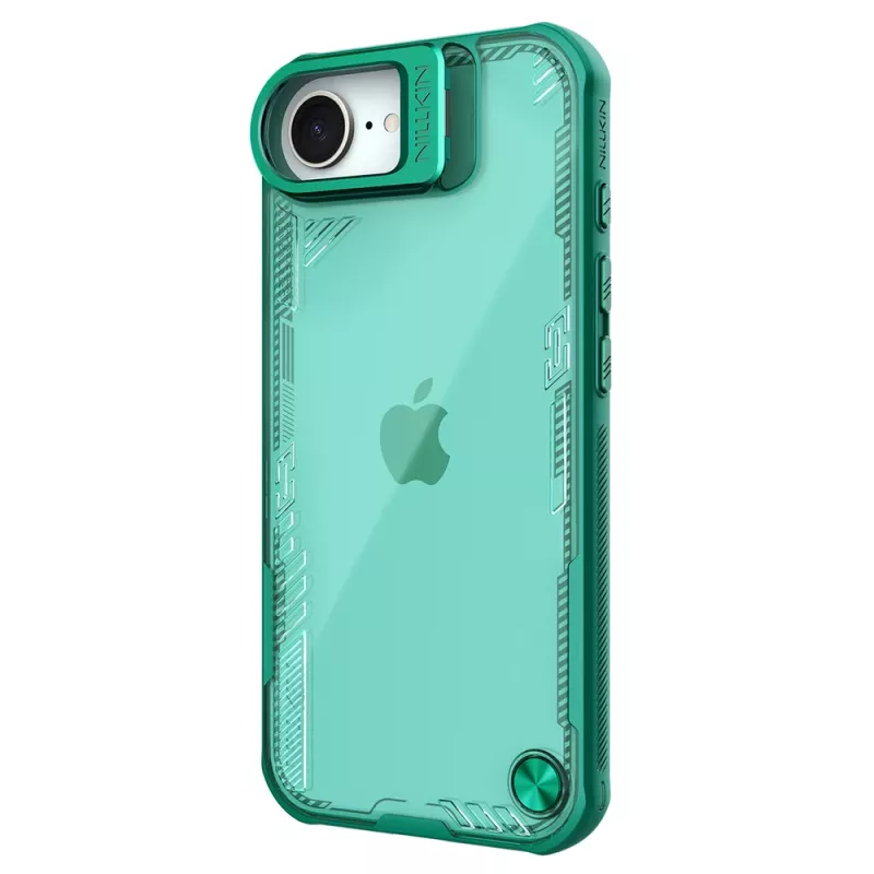 Nillkin Iceblade Prop hoesje met kickstand voor Apple iPhone 16e / 17e - groen