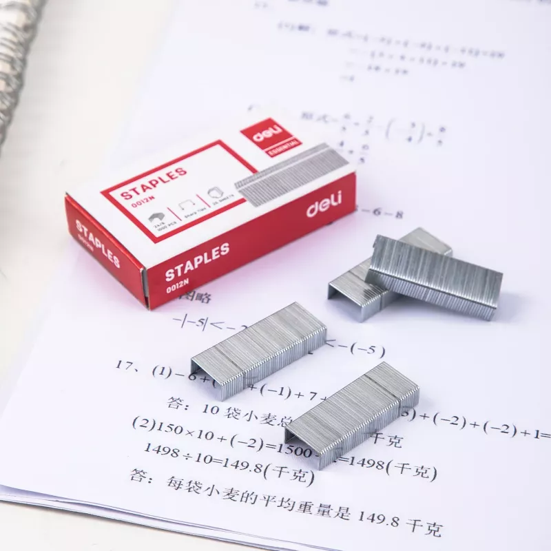 Deli ESSENTIAL nietjes 24/6, 1000 stuks, verzinkt staal, zilver