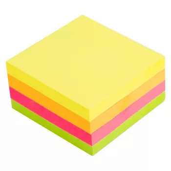 Deli Stick Up plaknotities EA03003 400 vel gemengde kleuren 76x76 mm
