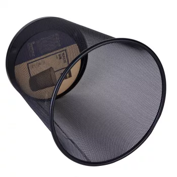 Deli Mesh afvalbak 18L zwart