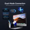 Vention KTMB0 dual-mode 2,4GHz + Bluetooth 5.1 draadloze optische muis, 6 knoppen, 800-2400 DPI, zwart