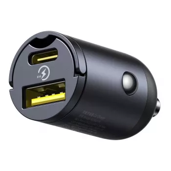Baseus Tiny Star 30W USB-A USB-C Wandoplader Zwart