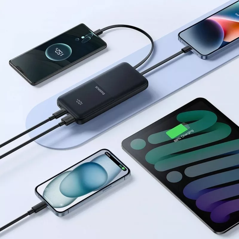 Baseus Lipow 10000 mAh 22.5W Powerbank Zwart