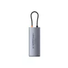 Baseus Metal Gleam 7-in-1 USB-C hub HDMI 4K 60Hz 3x USB 3.0 USB-C PD SD microSD grijs