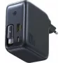 Baseus EnerCore CJ11 100W GaN-voeding met intrekbare USB-C-kabel, 2 USB-C- en 1 USB-A-aansluiting, zwart