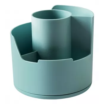 Deli LonGreen pennenhouder 12x12x11 cm lichtblauw