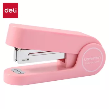 Deli LonGreen tafel nietmachine D395324, rose, 25 vel
