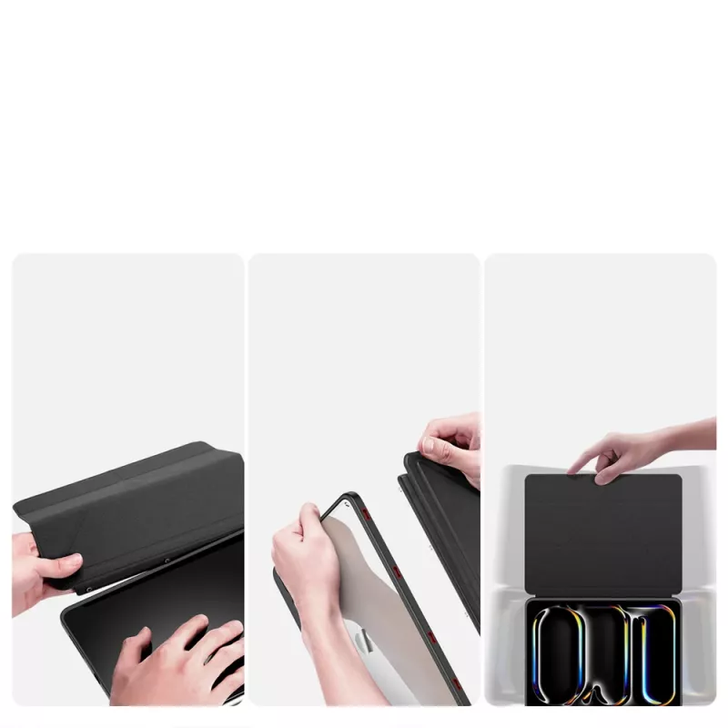 Dux Ducis Magi Case voor iPad Pro 13 (2024/2025) met standaard - zwart