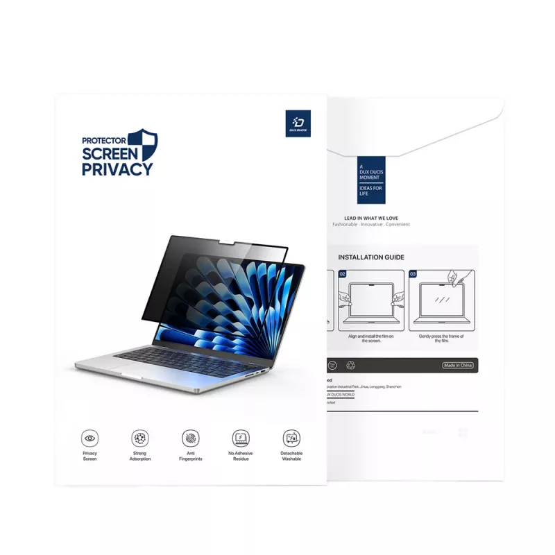 DUX DUCIS Privacy Film voor MacBook Pro 15'' (2017/2018) - magnetische kijkbeschermingsfilter