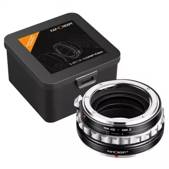 K&F Concept Nikon F (G/AF-S) naar Nikon Z Objectiefadapter, zwart, model KF06.369