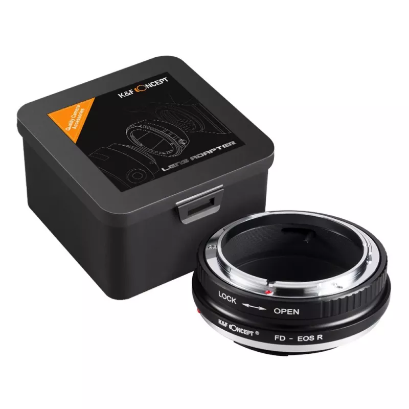 K&F Concept Objectiefadapter Canon FD naar Canon RF (zwart)
