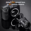 K&F Concept PRO Objectiefadapter Canon EOS EF/EF-S naar M42 Camerabody - zwart