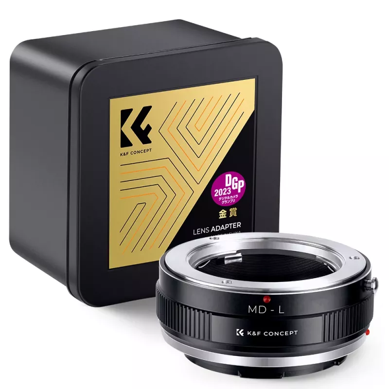 K&F adapter Minolta MD/MC objectief naar Leica L-Mount camera - zwart