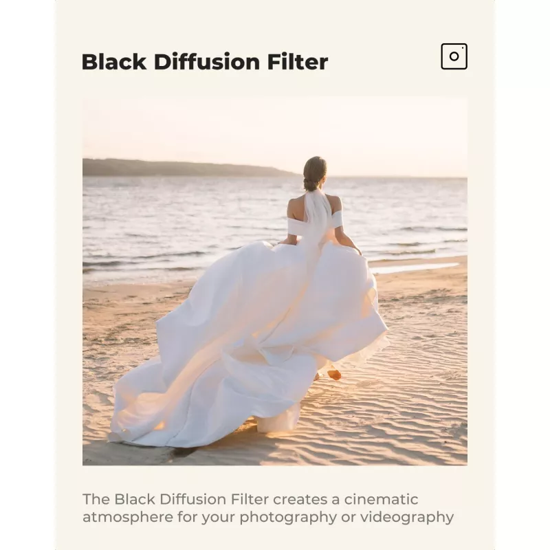 K&F Concept Black Diffusion 1/8-filter 62mm