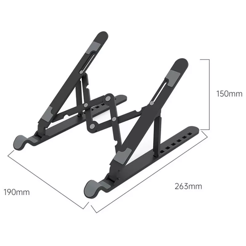 ORICO PFB-A24-BK-BP Laptopstandaard Notebook-houder Zwart