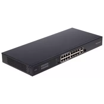 POE LANG NSW2020-16T1GT1GC-POE-IN unmanaged PoE+-switch, 16 PoE-poorten, 230W