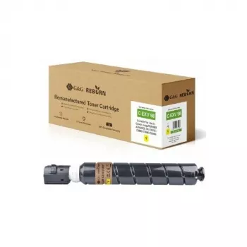 G&G Reborn compatibele tonerpatroon voor Canon C-EXV58 (3766C002) geel