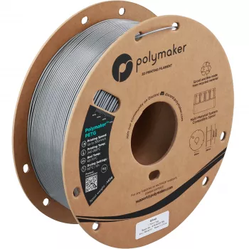 Polymaker PETG 3D-printerfilament, 1,75 mm, 1 kg, zilver (PB05010)