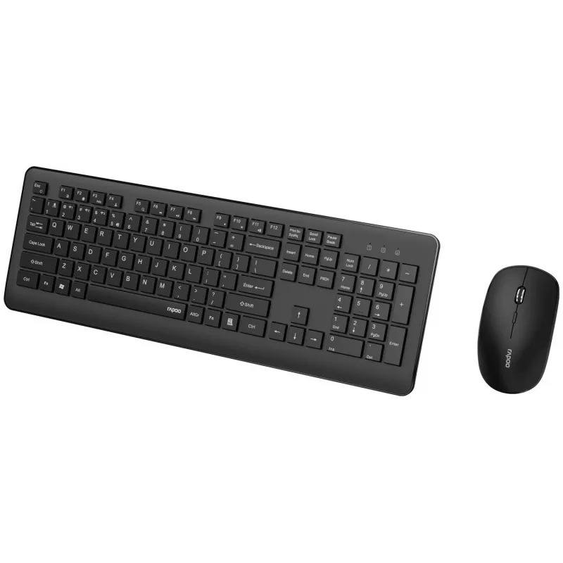 Rapoo 8310M draadloze toetsenbord- en muisset, zwart