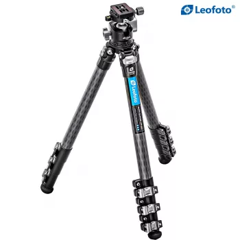 Leofoto LSR-284C+LH-30 CNC-statief met waterpasbasis en zwenkklem, 4-delig 28/25/22/19mm